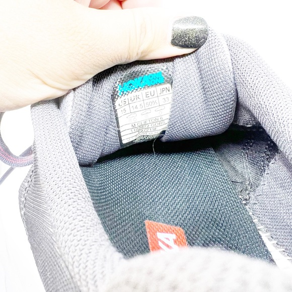 Hoka Clifton 6 Black Grey Red - Picture 8 of 10